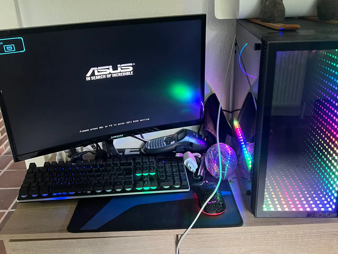 Billede 1 - Gamer pc med LED i 