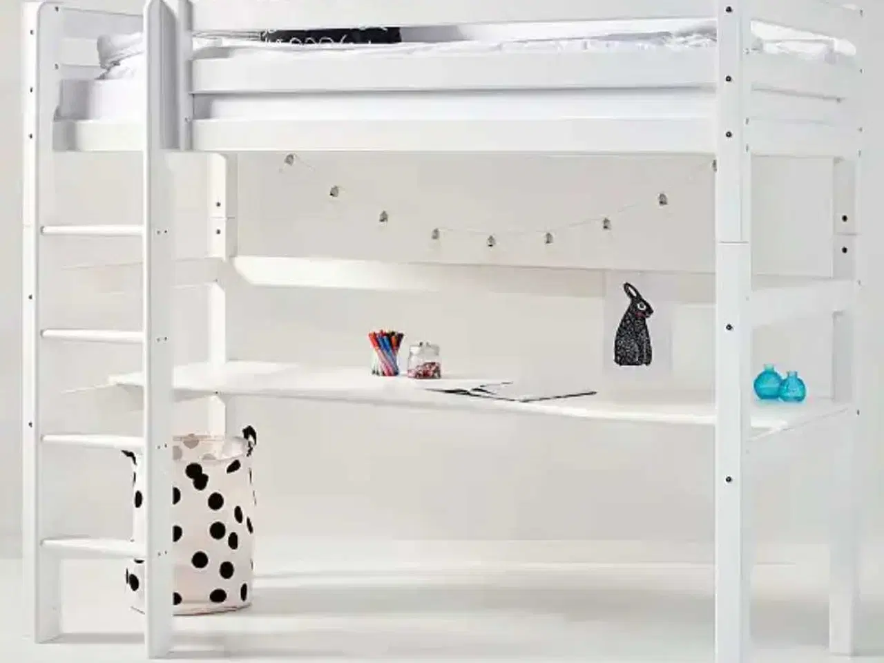 Billede 5 - Kvalitets højseng med stort skrivebord (Hoppekids)