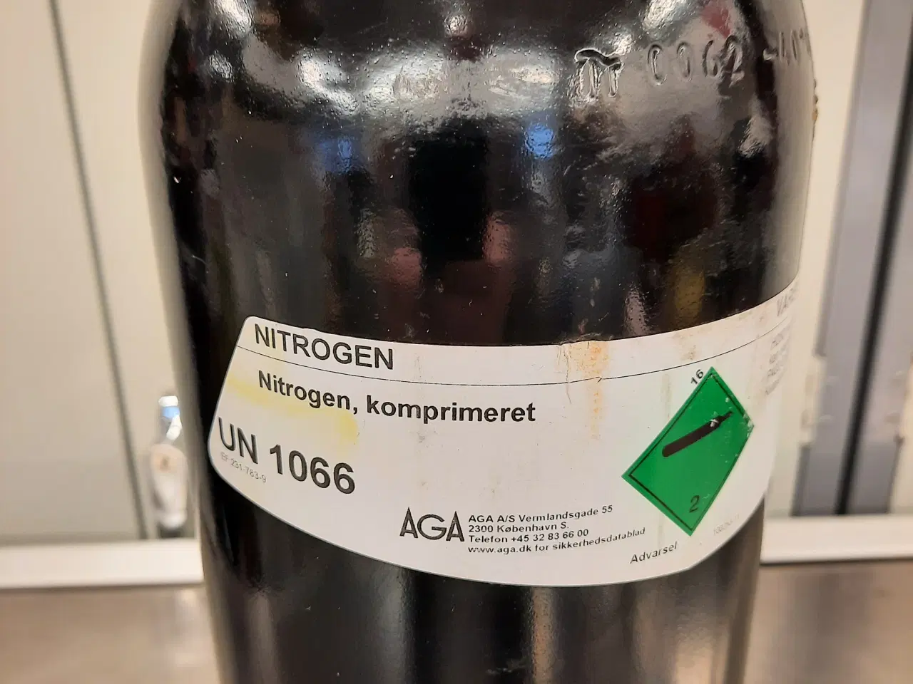 Billede 6 - Nitrogen flaske 5 liter fuld . Aga / Linde