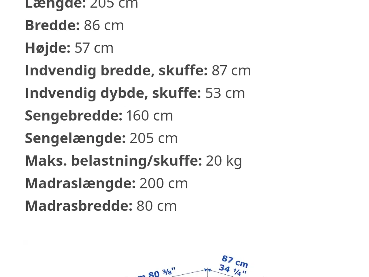 Billede 1 - Brimnes sengeramme 