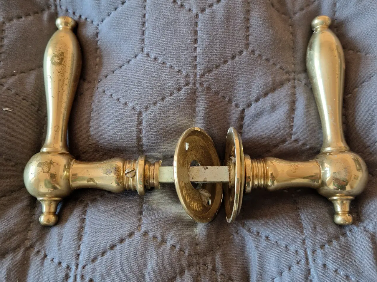 Billede 3 - Massivt antik messing greb