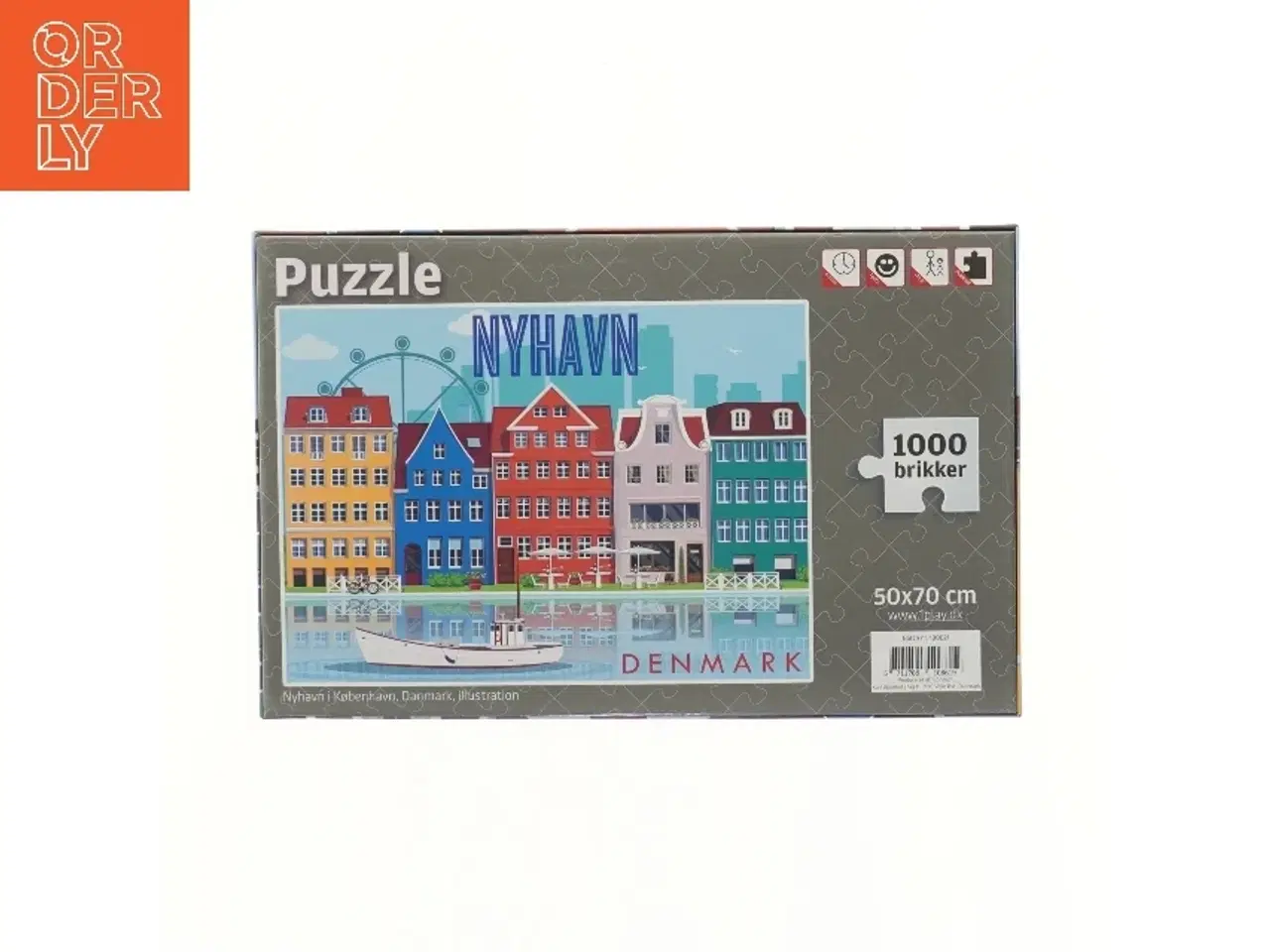Billede 3 - Nyhavn puslespil med 1000 brikker (str. 35x22,5 cm)