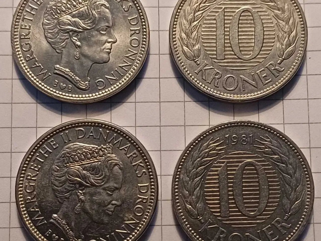 Billede 1 - Danske 10kr 1979+1981