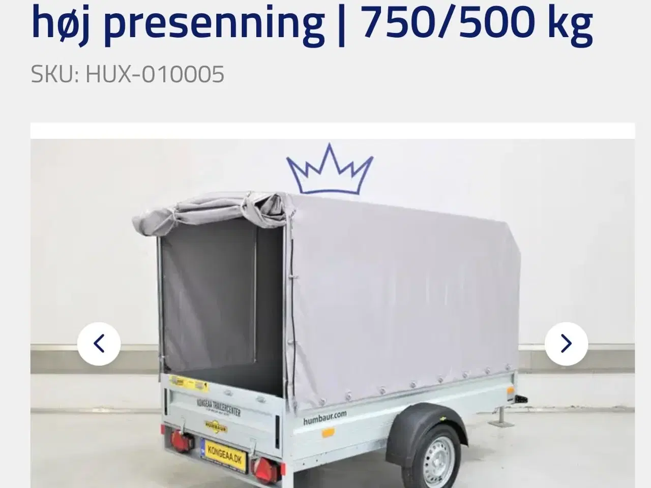 Billede 2 - Trailer Humbaur HA752514