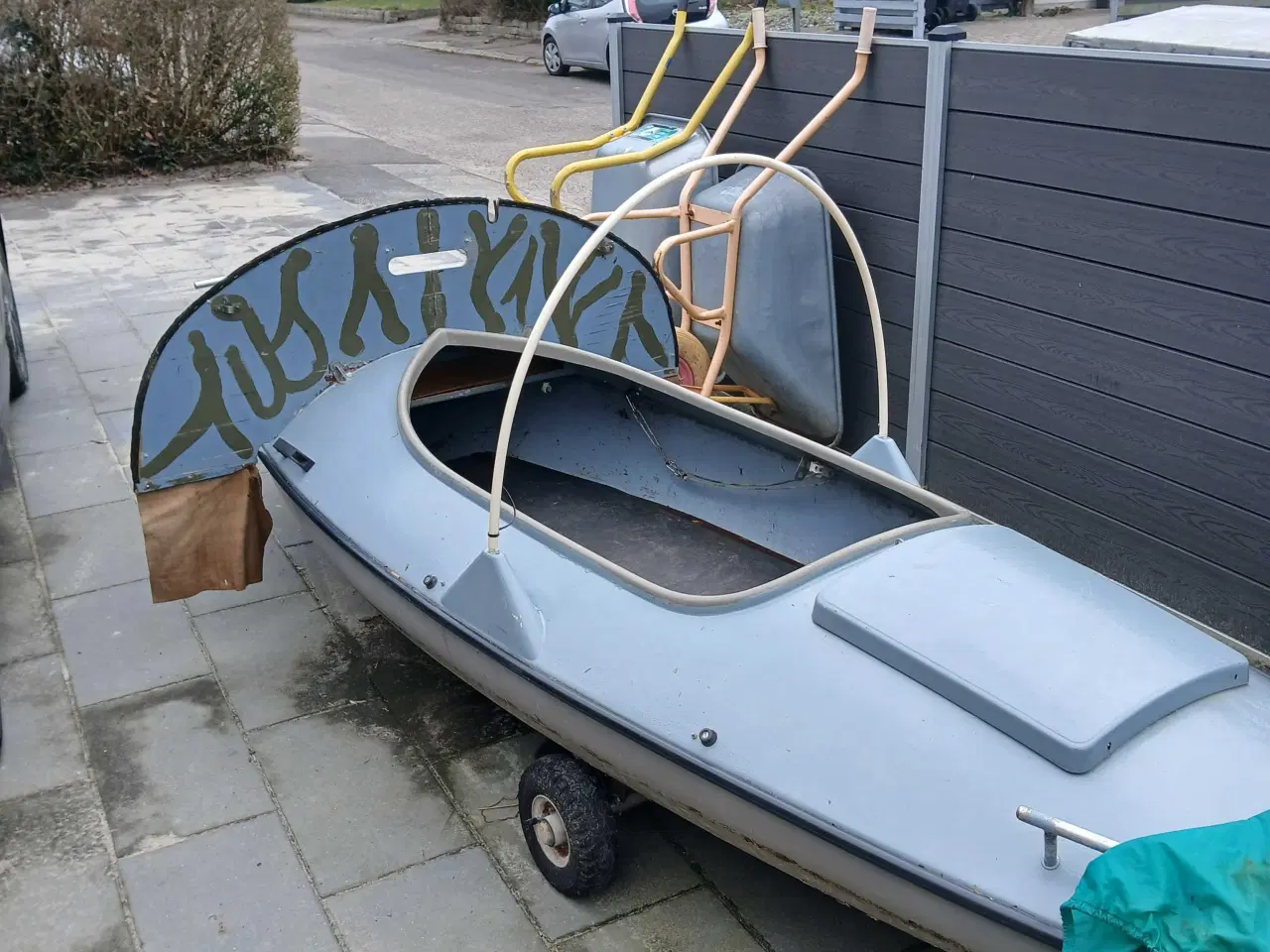 Billede 2 - Guldborgpram med original honda 2.5 hk med slyngko