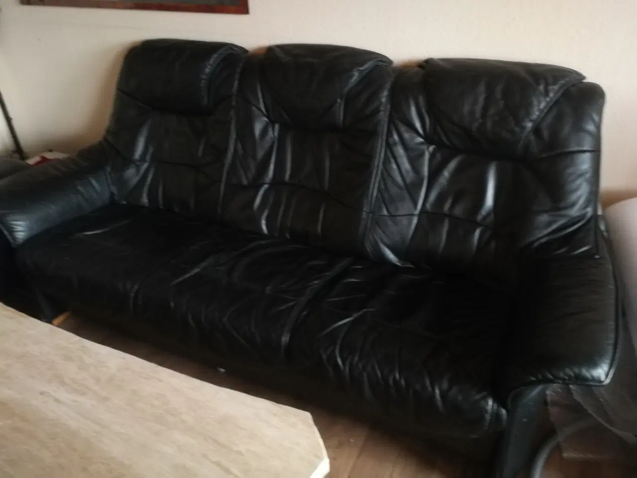 Billede 2 - Lækre Lædersofaer både 3+2 personers