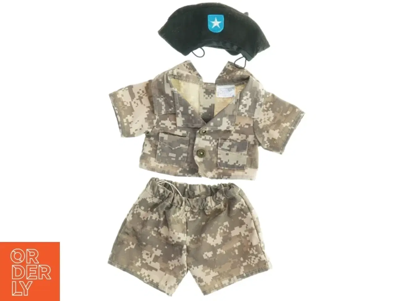 Billede 1 - Militær dragt og baret fra Build a Bear (str. Ikke angivet)
