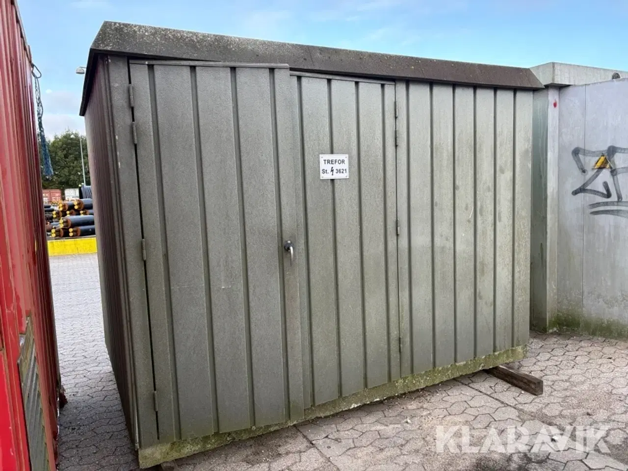 Billede 3 - Opbevaringsskur Priess , med ABB el-skab