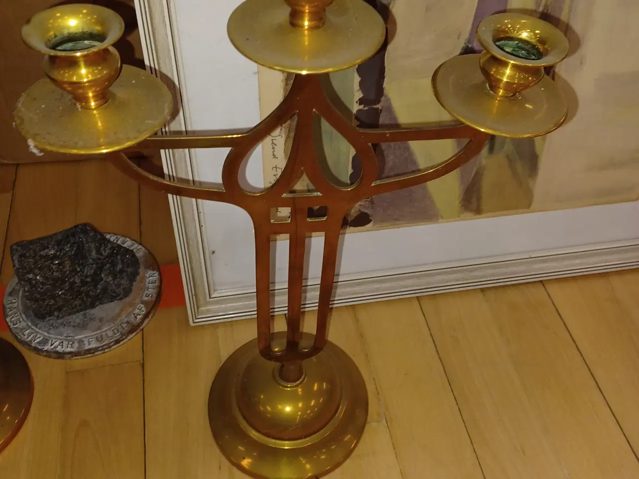 Billede 2 - Messing lysestager