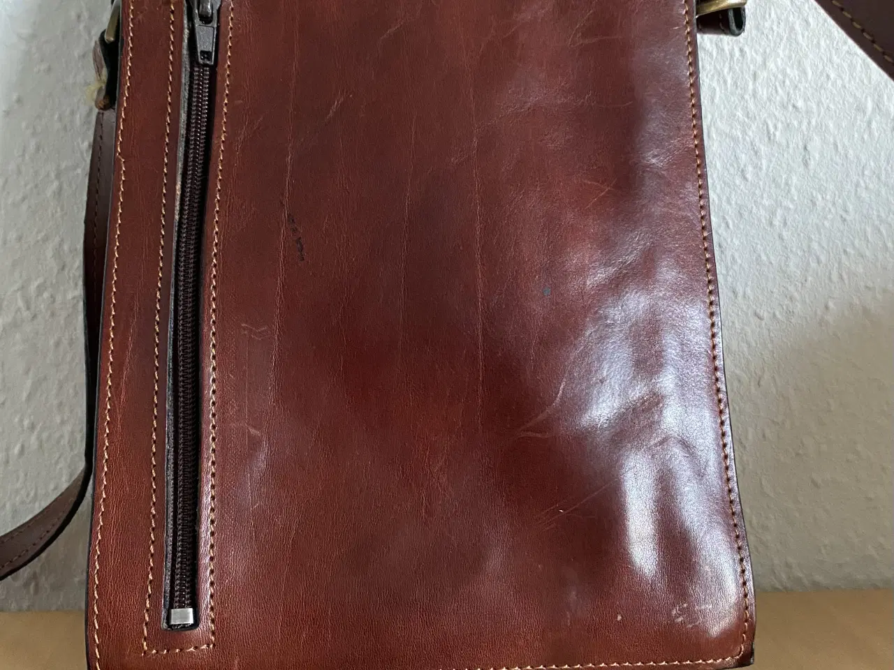 Billede 4 -  Brun vintage skuldertaske 