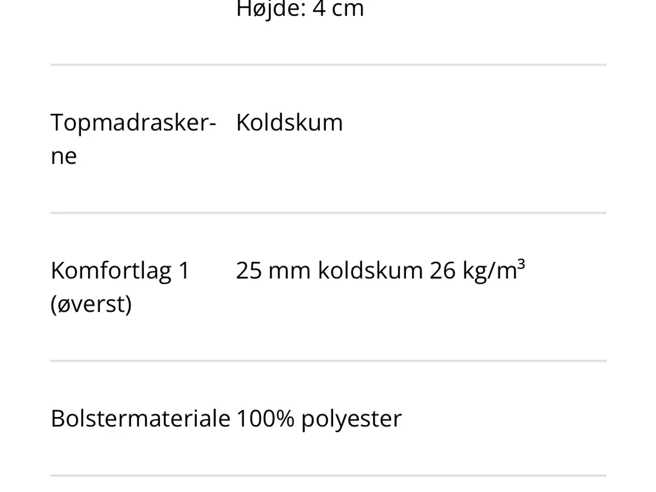 Billede 4 - Topmadras fra jysk 