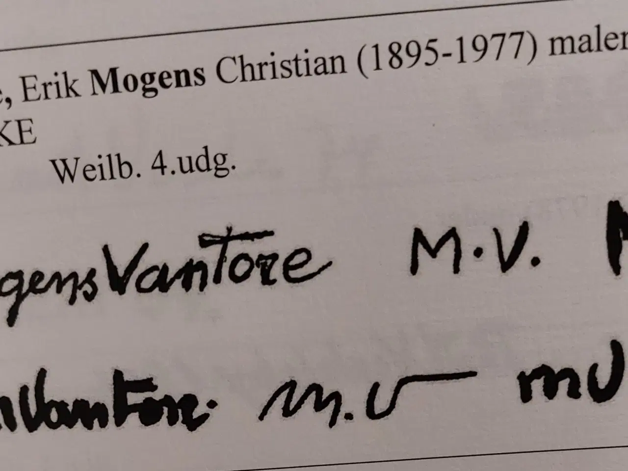 Billede 6 - MOGENS VANTORE - ( 1895 - 1977 ) - oliemaleri