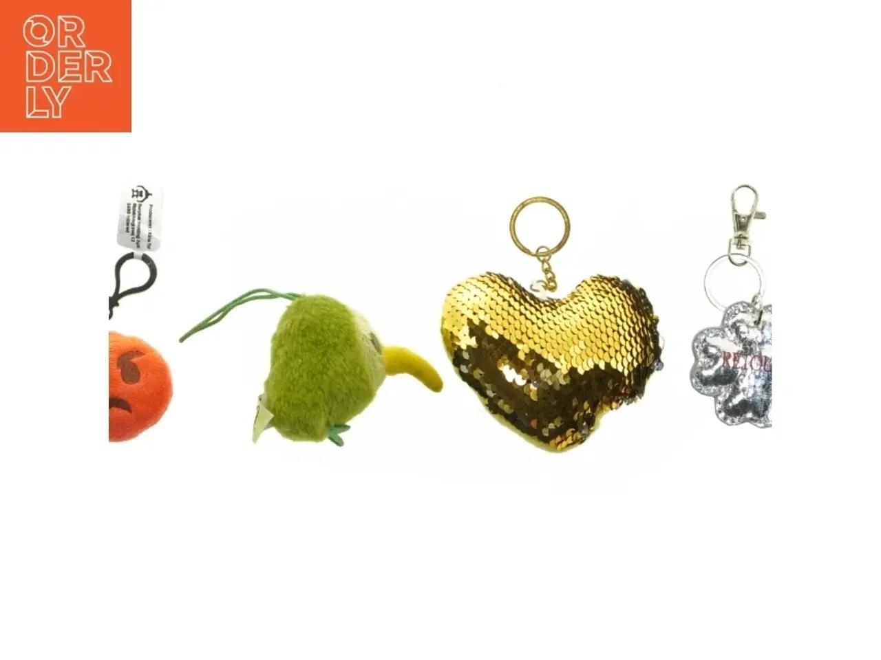 Billede 1 - Vedhæng med design af frugt og dyrefigurer (str. 5 cm til 9 cm)