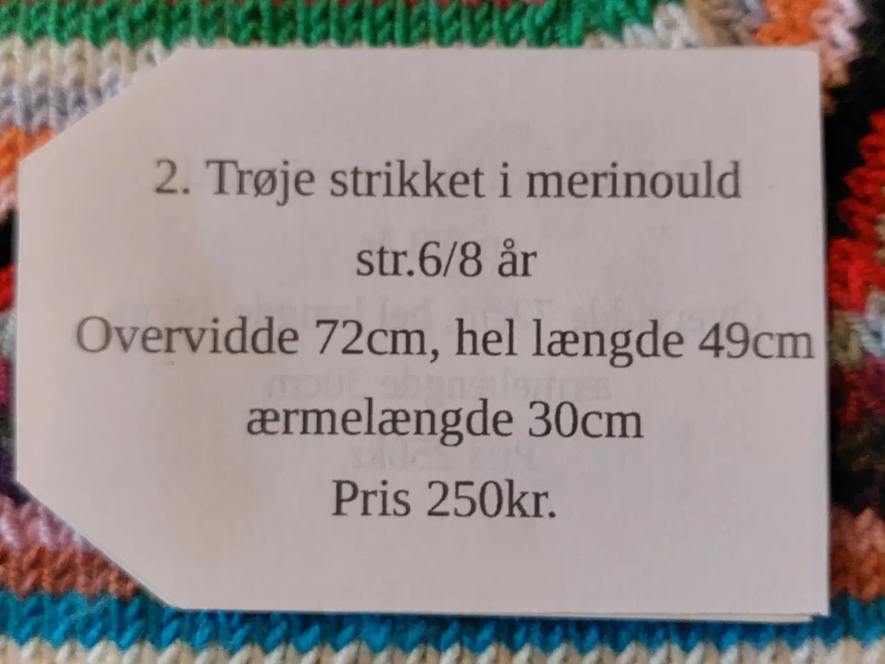 Billede 2 - Håndstrikket