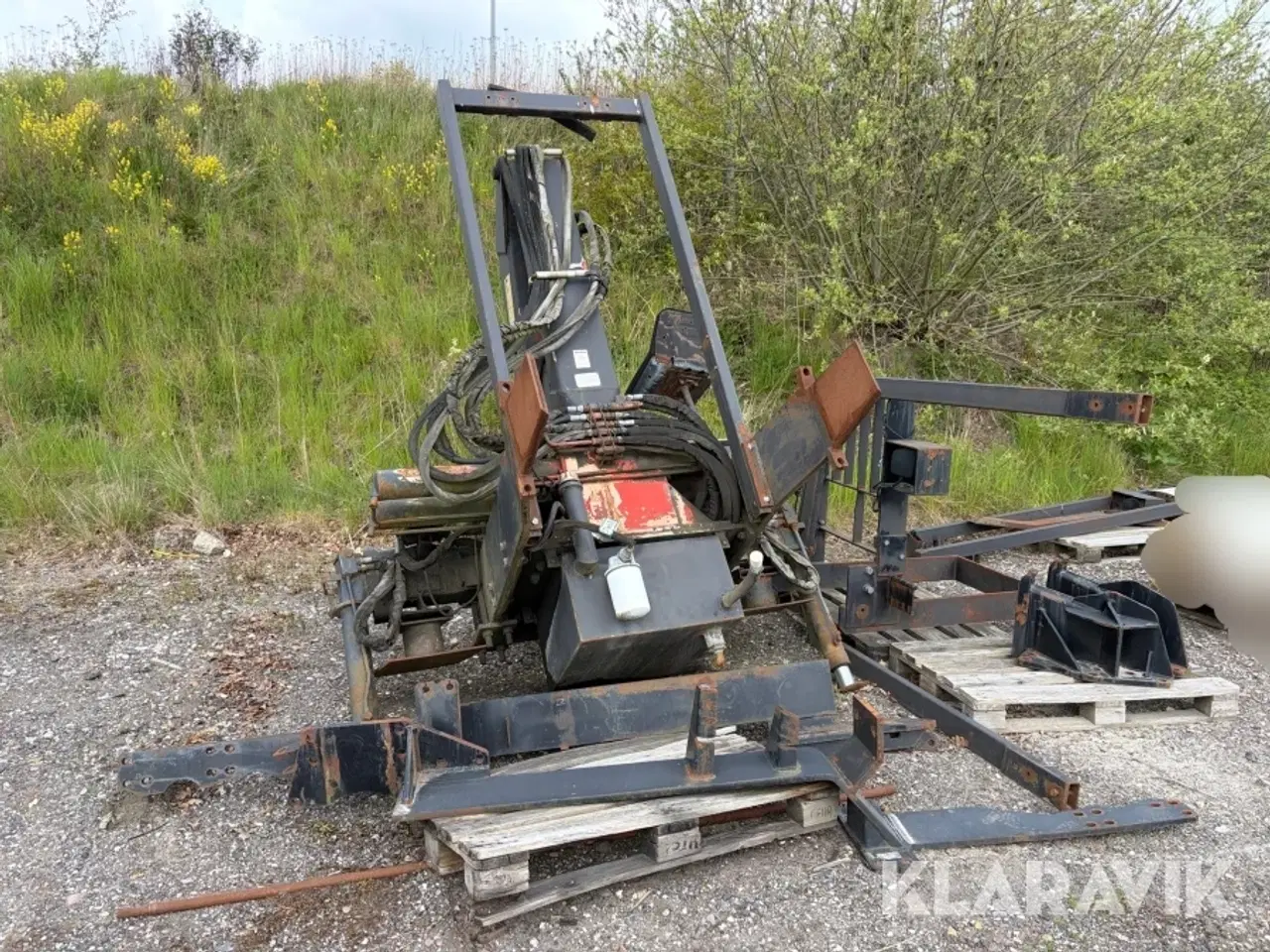 Billede 2 - Kran HMF / jake - 3200kg - med beslag til Valtra 8450