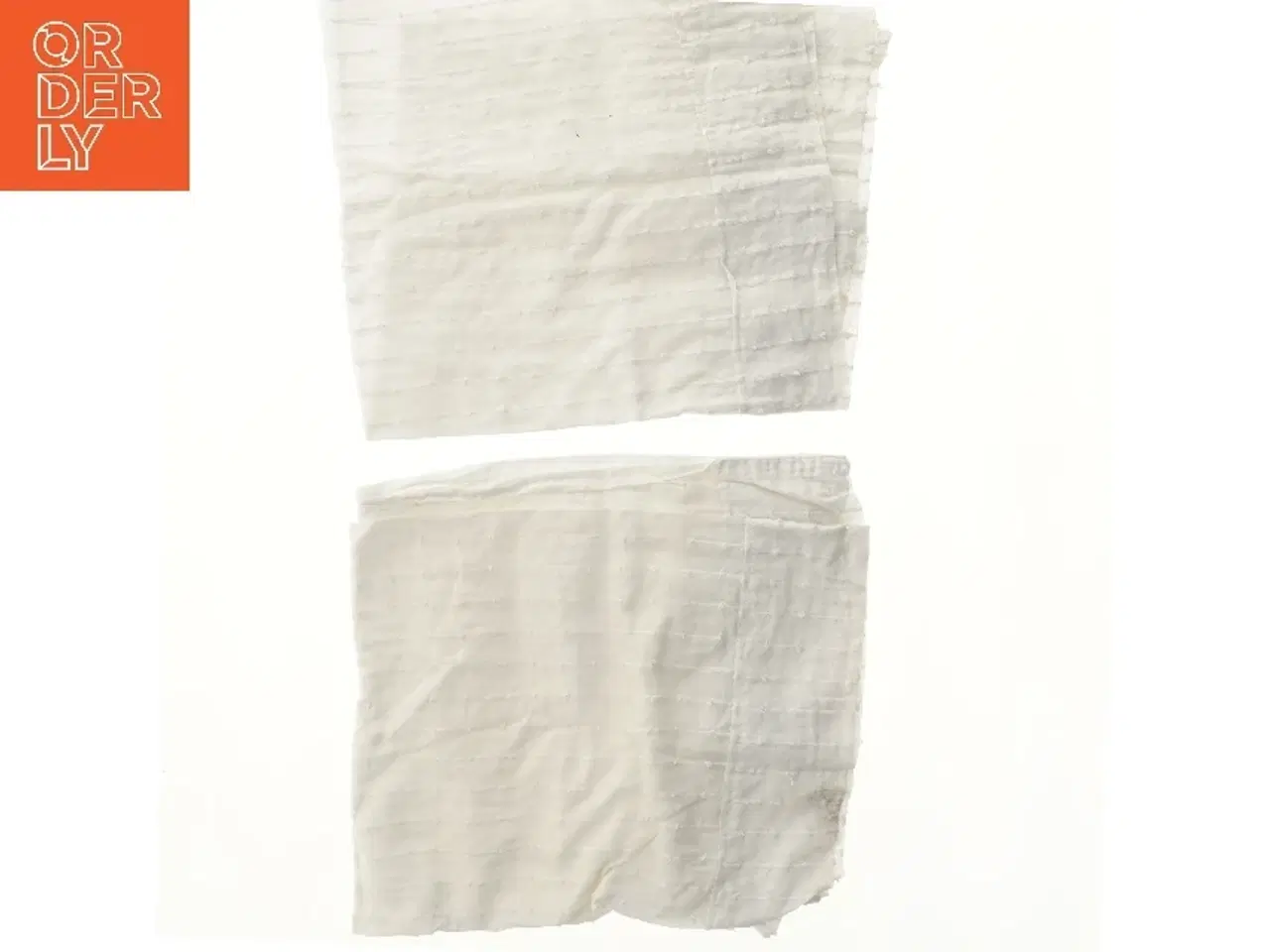 Billede 1 - Køkkengardiner hvid 65x140 cm (str. 65x140 cm)