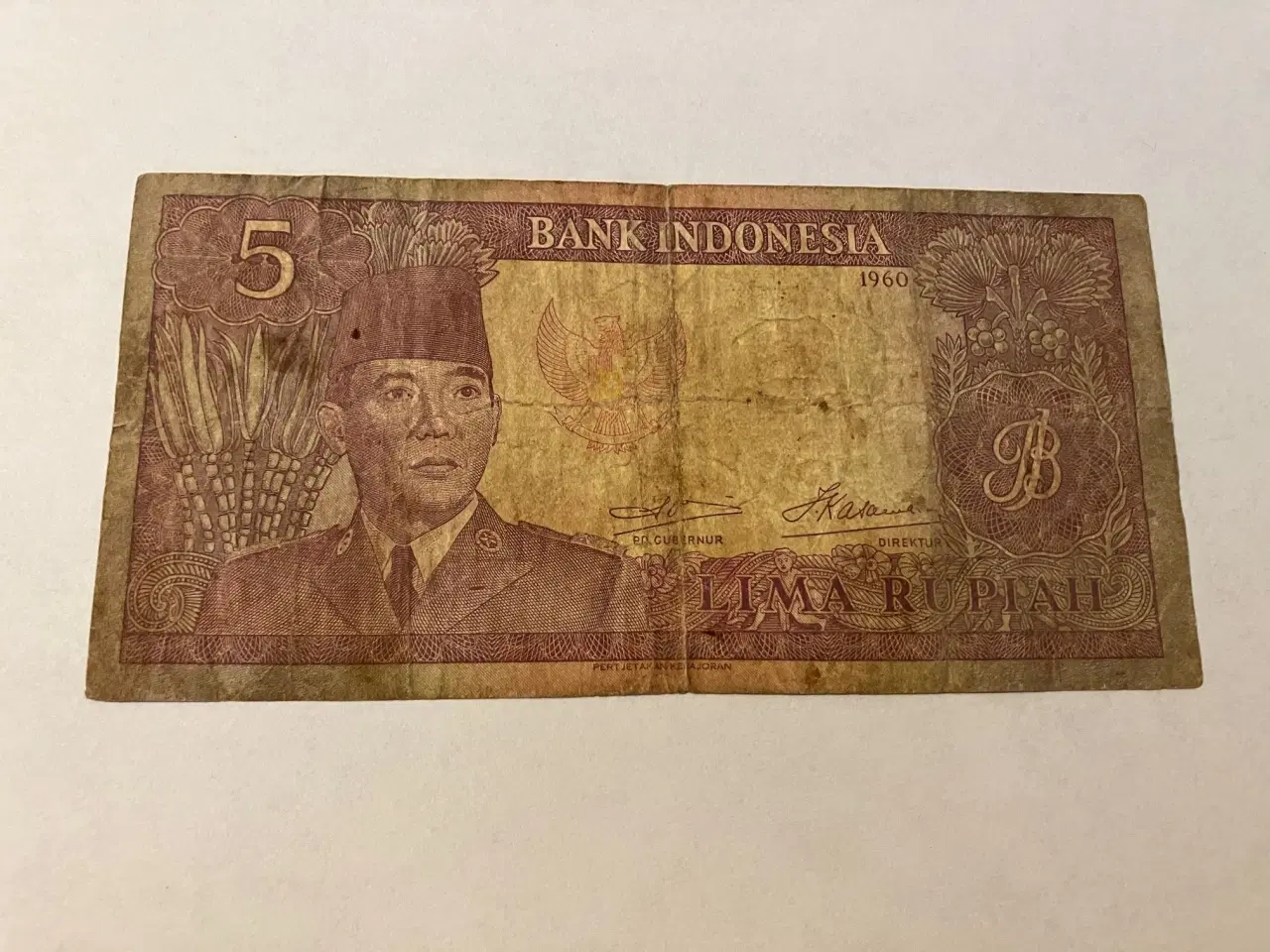 Billede 1 - 5 Rupiah 1960 Indonesia