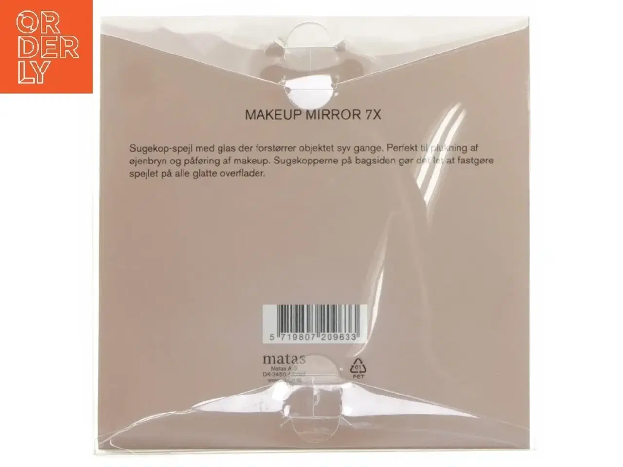 Billede 3 - Makeup spejl med sugekop fra Matas (str. Ø 13,5 cm)