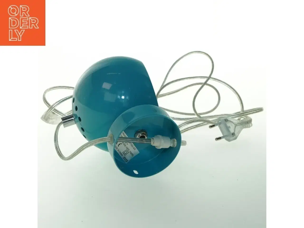 Billede 3 - Blå lampe (str. 15x11 cm)