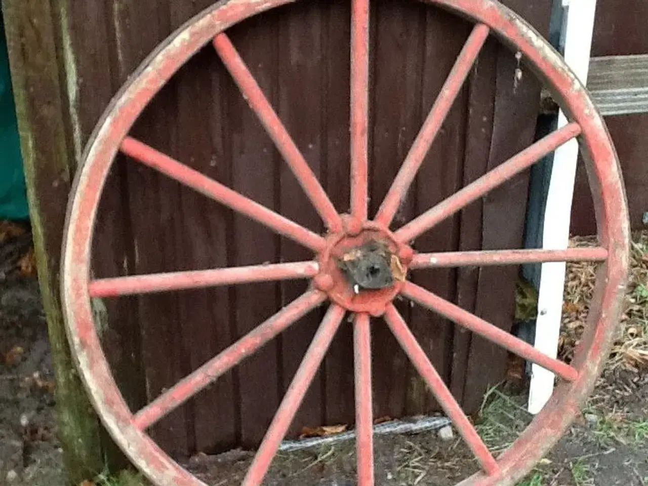 Billede 1 - ældre træhjul