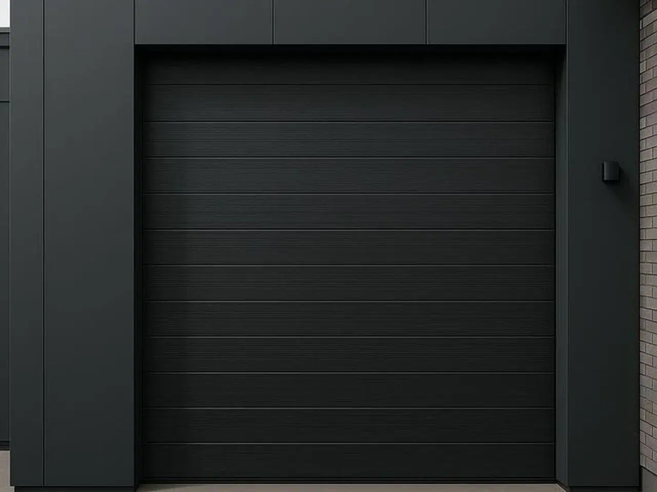 Billede 1 - Bearsafe ledhejseport 240x205 cm i sort RAL9005