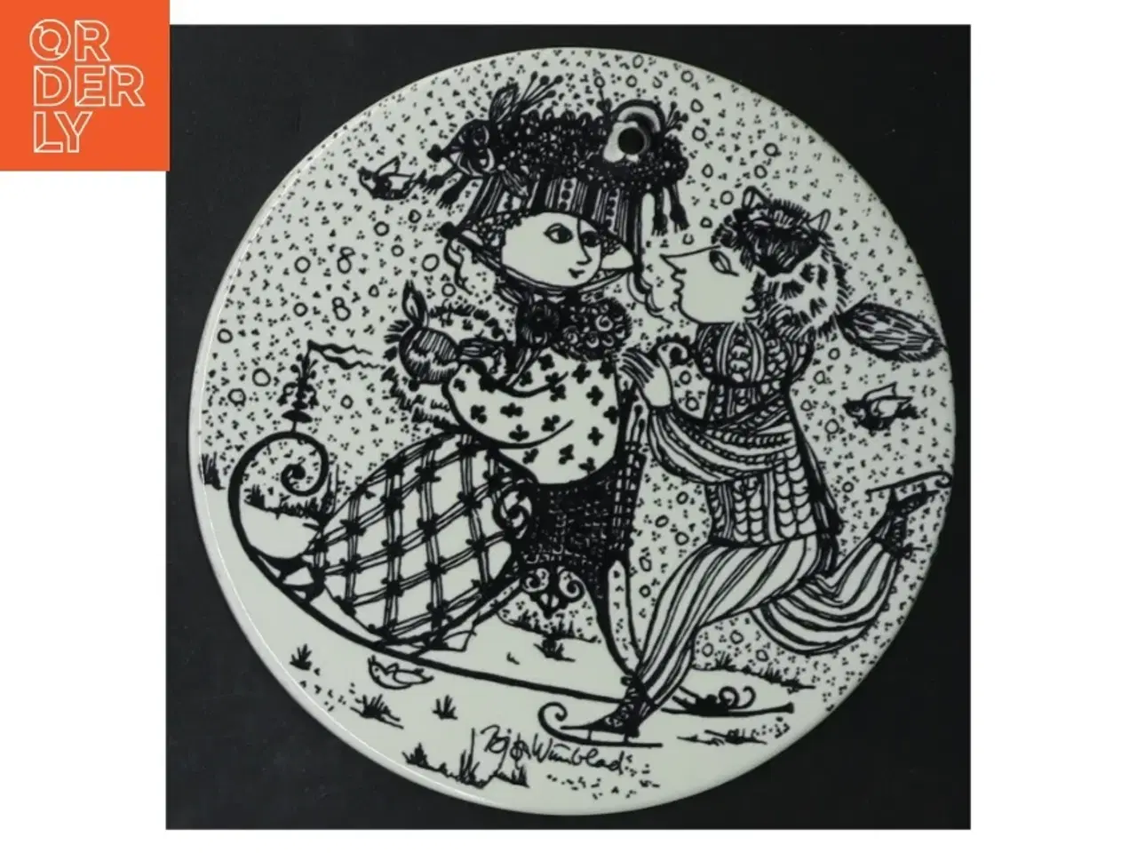 Billede 5 - Bjørn Wiinblad porcelænstallerkener fra Nymlle (str. Ø. 15 cm. 6 styk)