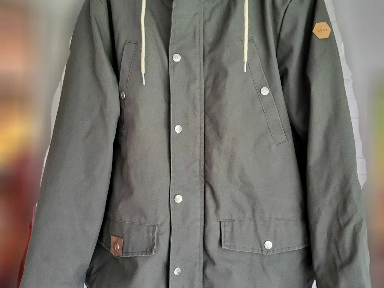 Billede 1 - RVLT Revolution vinterfrakke, olive, str. M