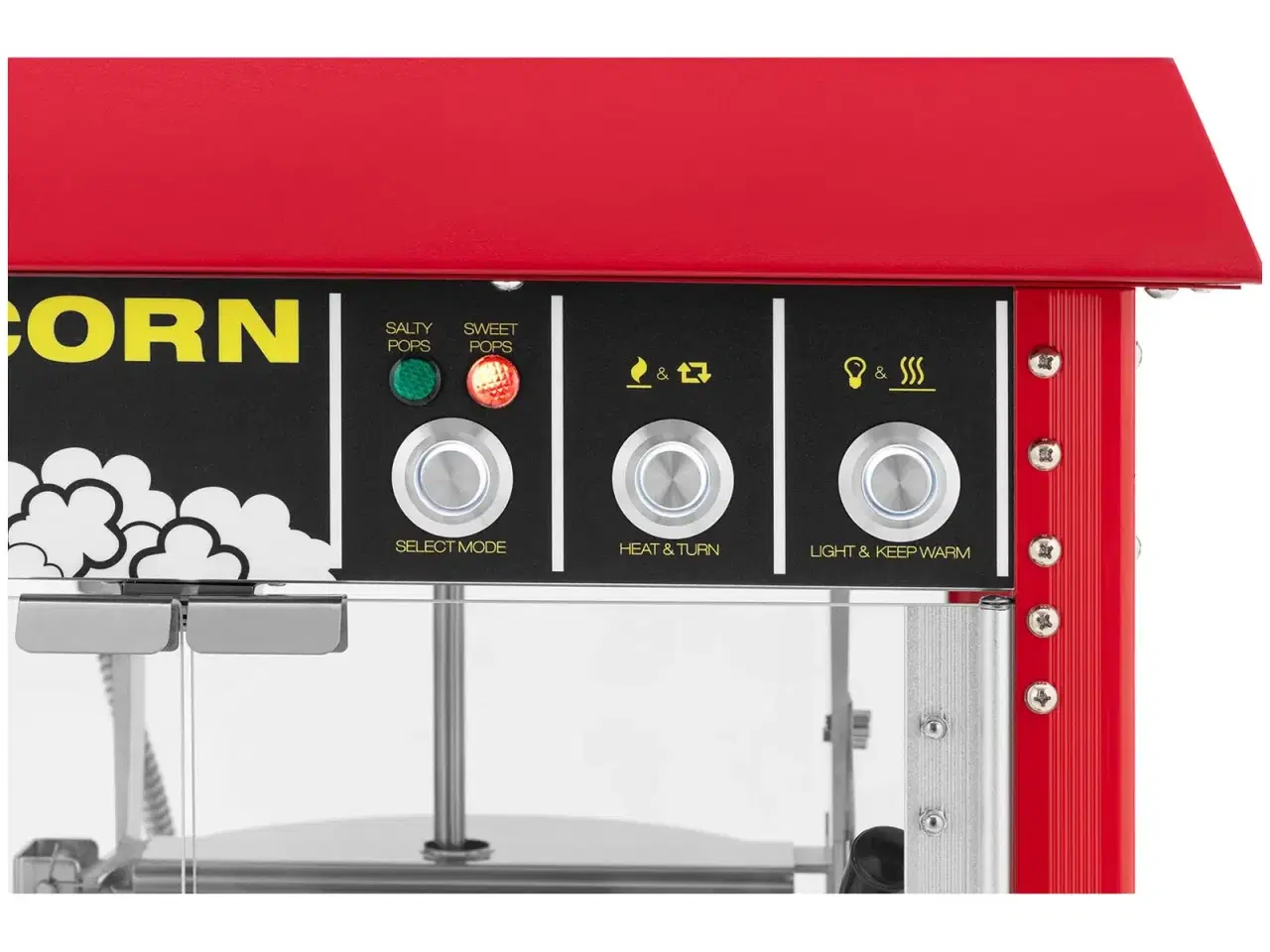Billede 2 - Popcornmaskine 88 L – 1600 W – retrodesign – rød