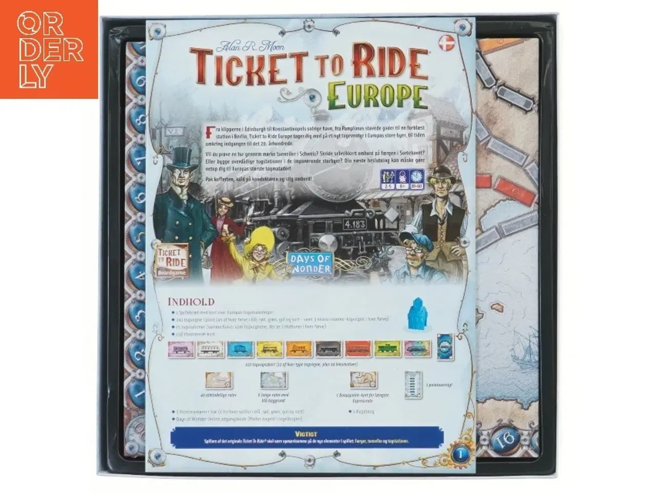 Billede 3 - Ticket to Ride Europe brætspil (str. 30x30 cm)