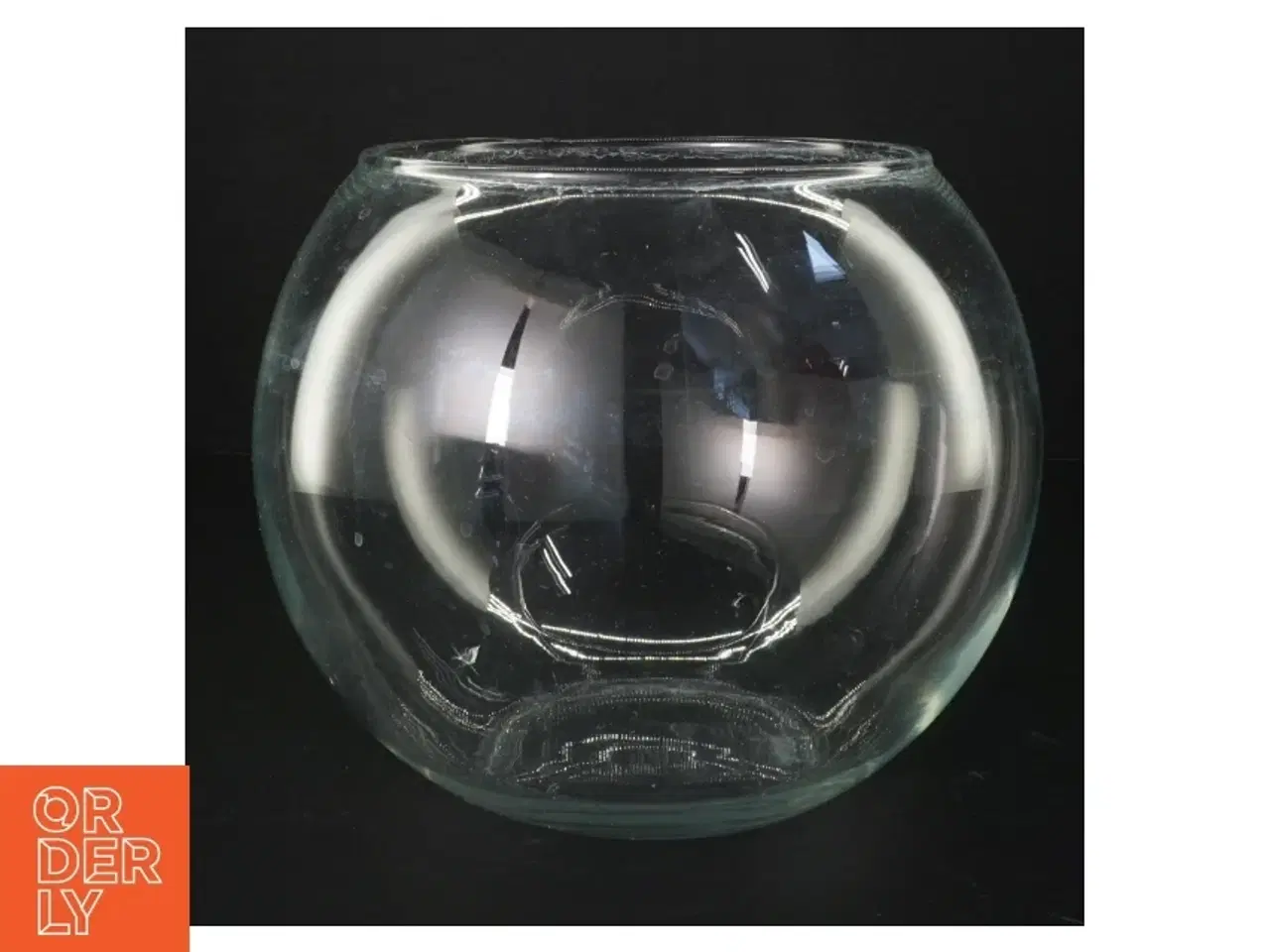 Billede 2 - Rundt glas vase (str. Ø. 20 cm)