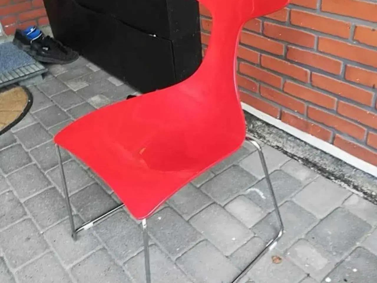 Billede 2 - DOLPIN STOLE RØDE