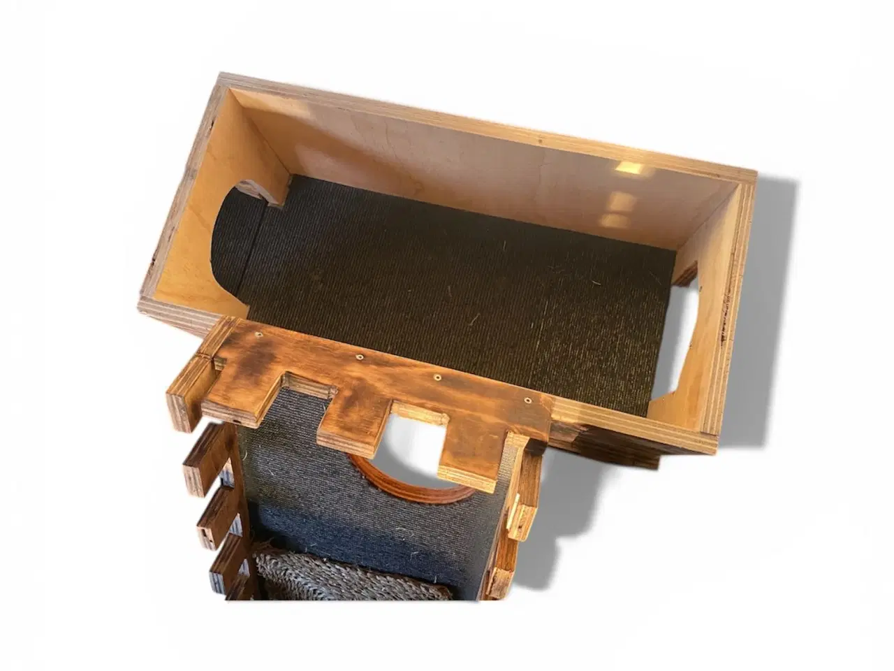 Billede 5 - 🐰 Unikt håndbygget kaninfort “Bunnywood”