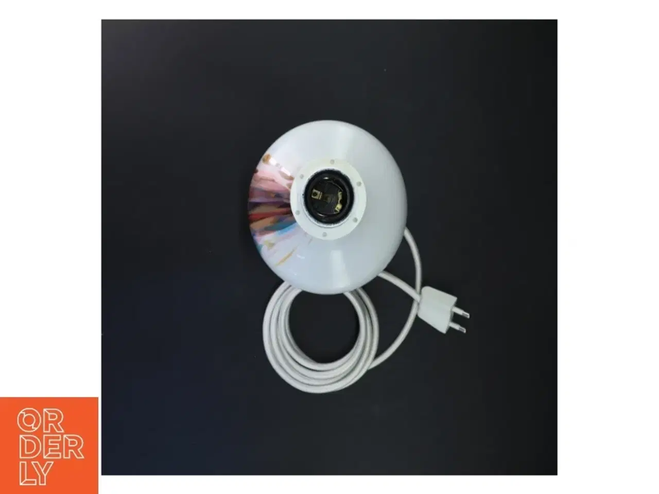 Billede 4 - Glasbordlampe (str. 28 cm)