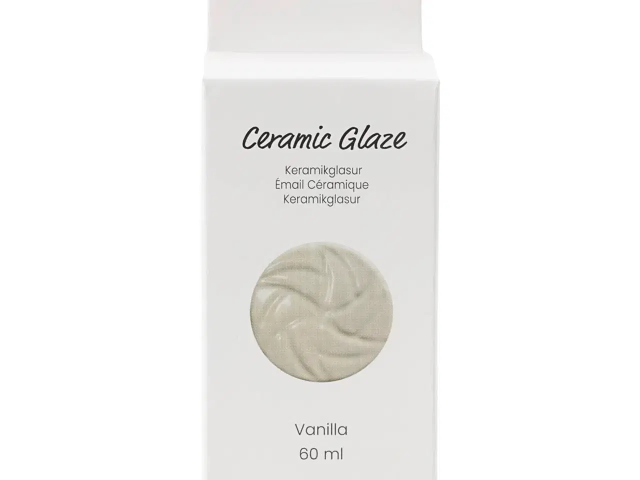 Billede 1 - Keramikglasur, 984-1101 °C, dækkende, vanilla, 60 ml/ 1 ds.