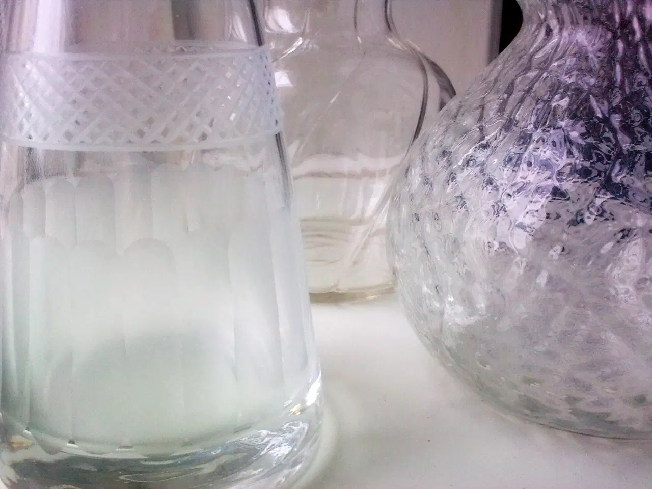 Billede 10 - Påske broderi bordløber tyvstart & hyacint glas