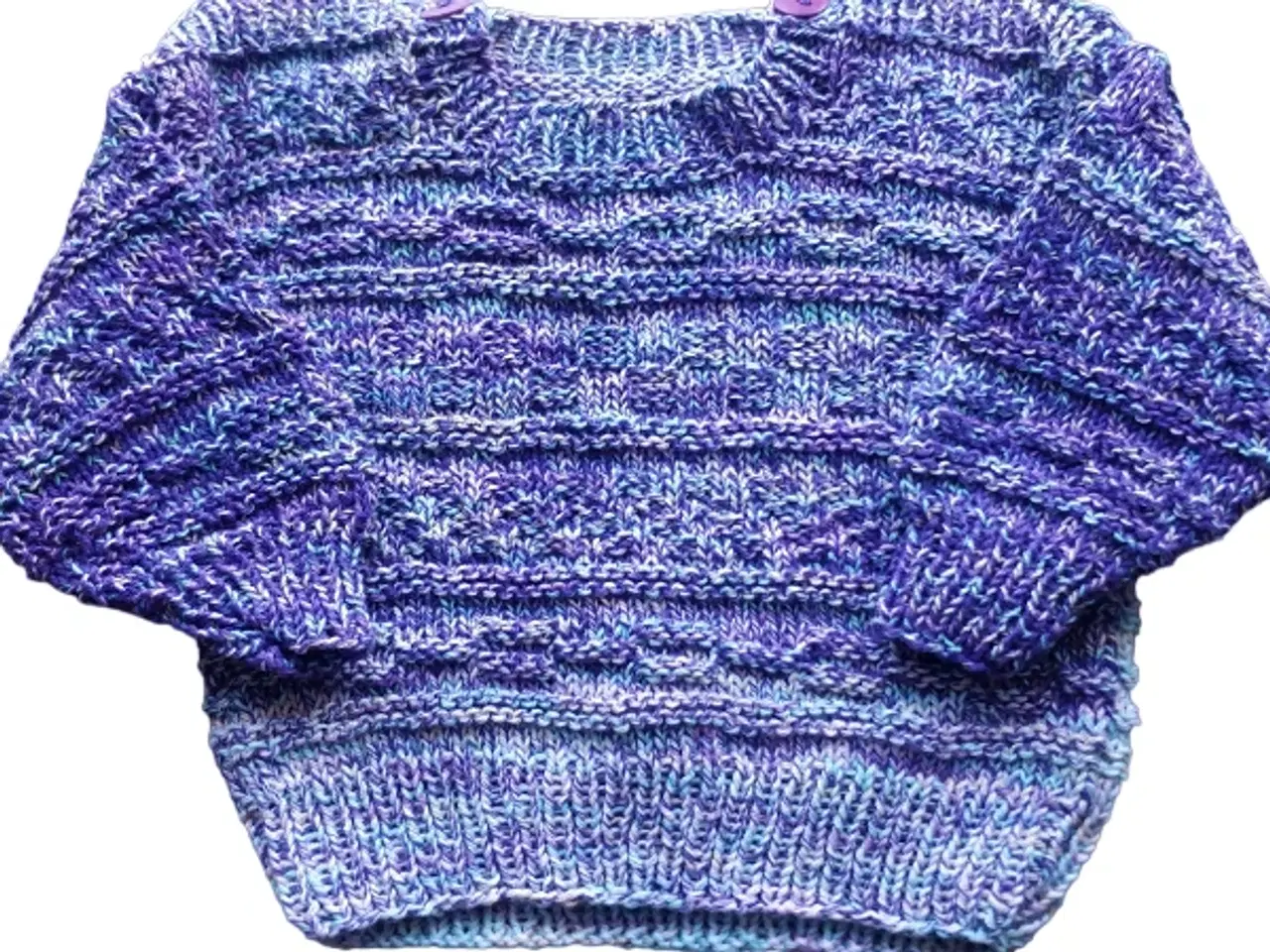 Billede 6 - håndlavede lilla baby sweater, str. 56