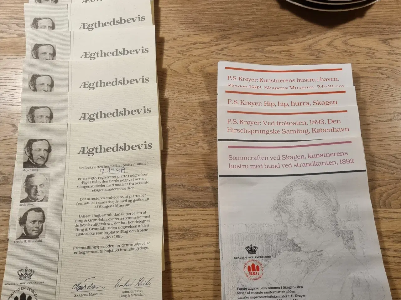 Billede 9 - Skagen platter med ægthedsbevis