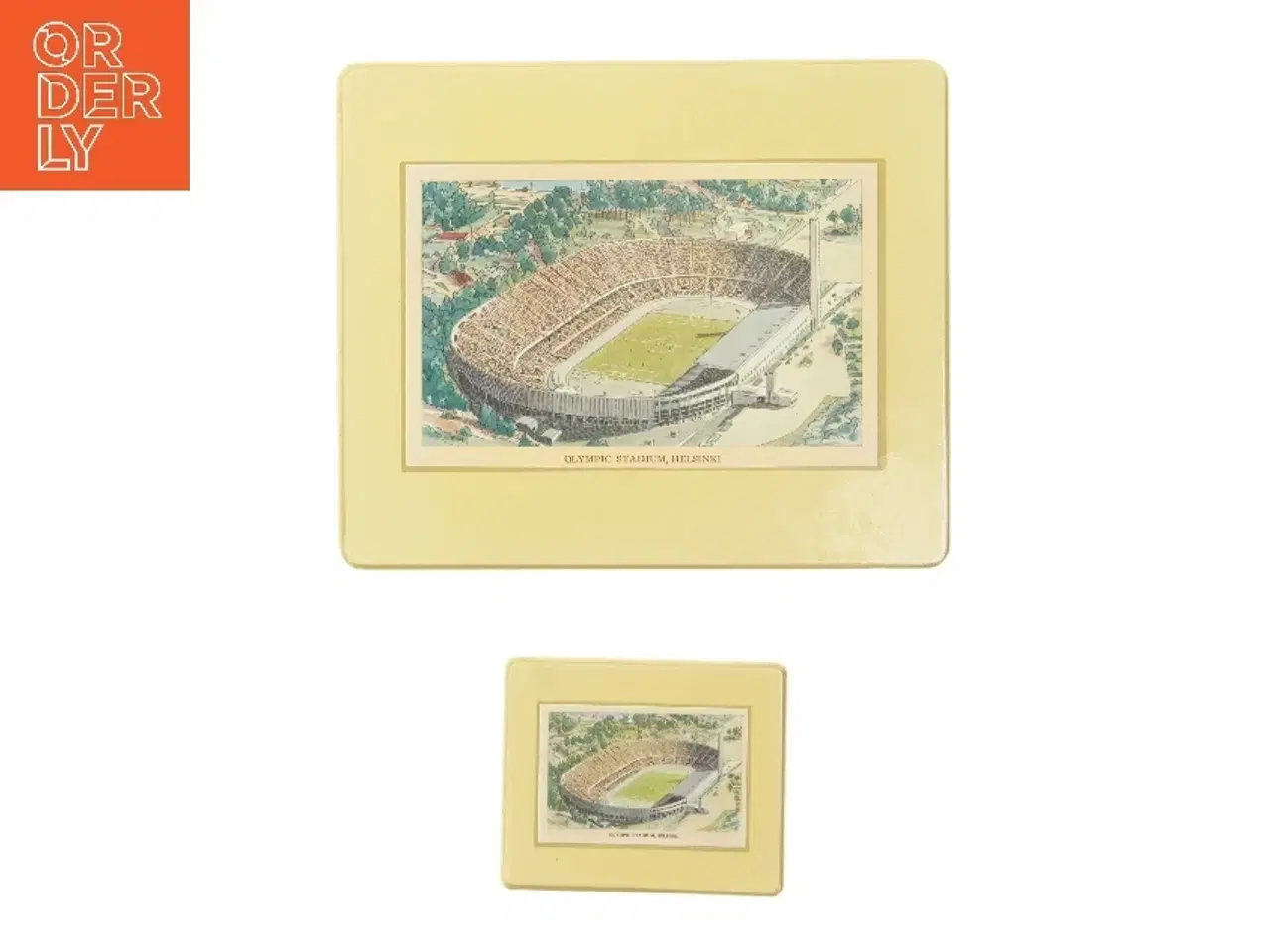 Billede 1 - Vintage bordskånere (str. 19,5x23,5 og 9x11 cm)