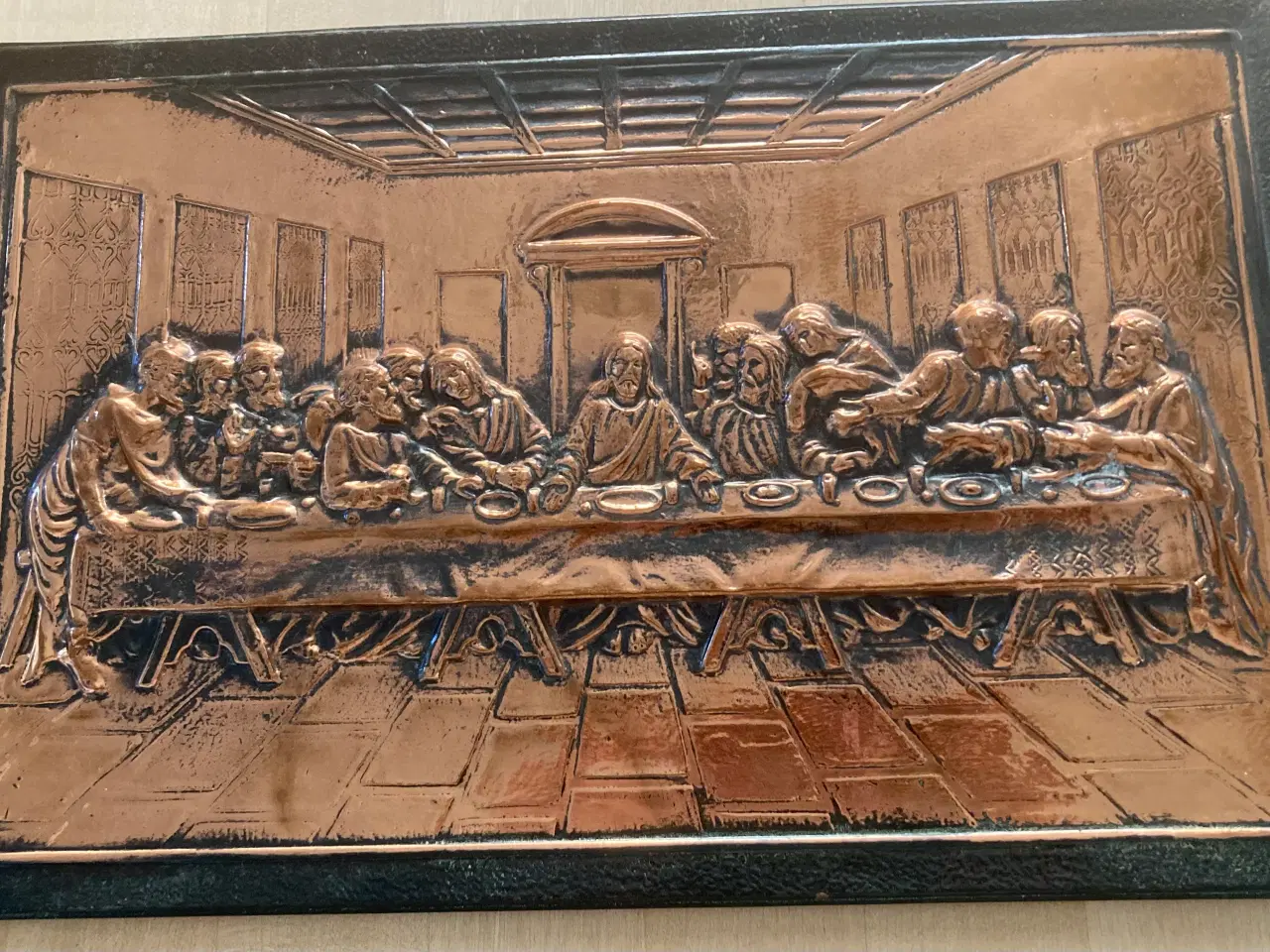 Billede 1 - Relief “Den sidste nadver” i kobber