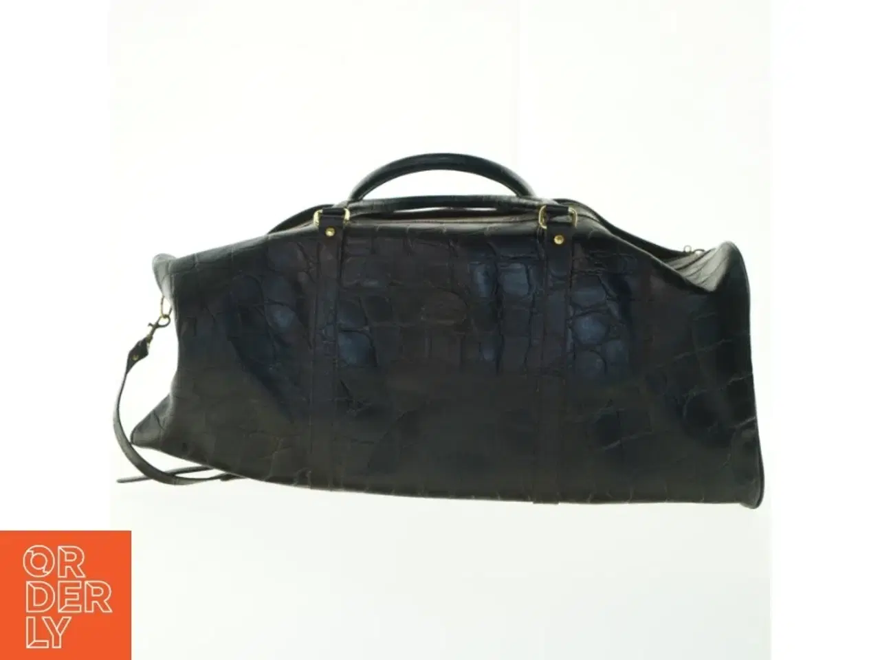 Billede 1 - Stor Mulberry Læder Rejsetaske med krokodillemønster (str. 62x48 cm)