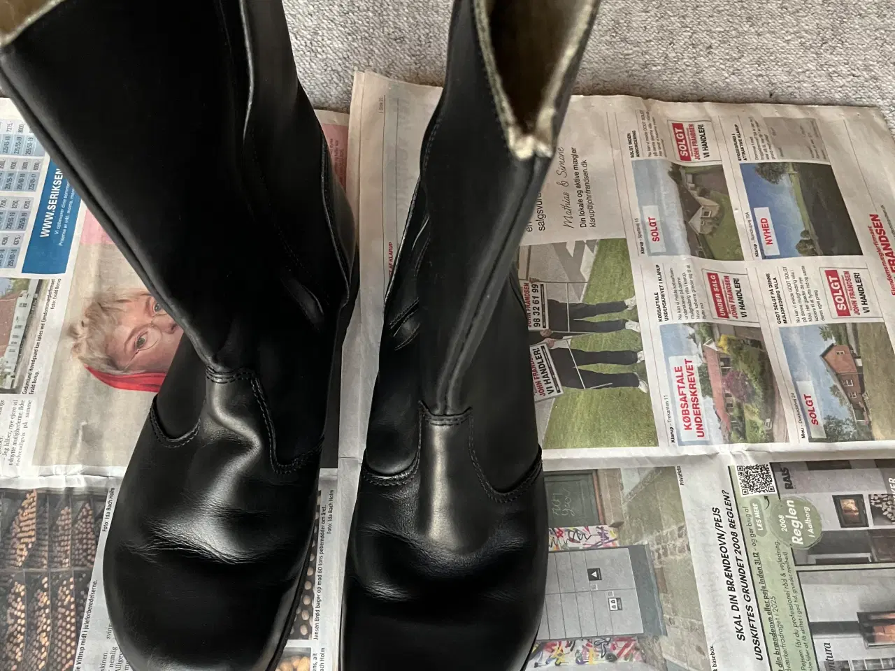 Billede 1 - Skind Vinterstøvler 45 