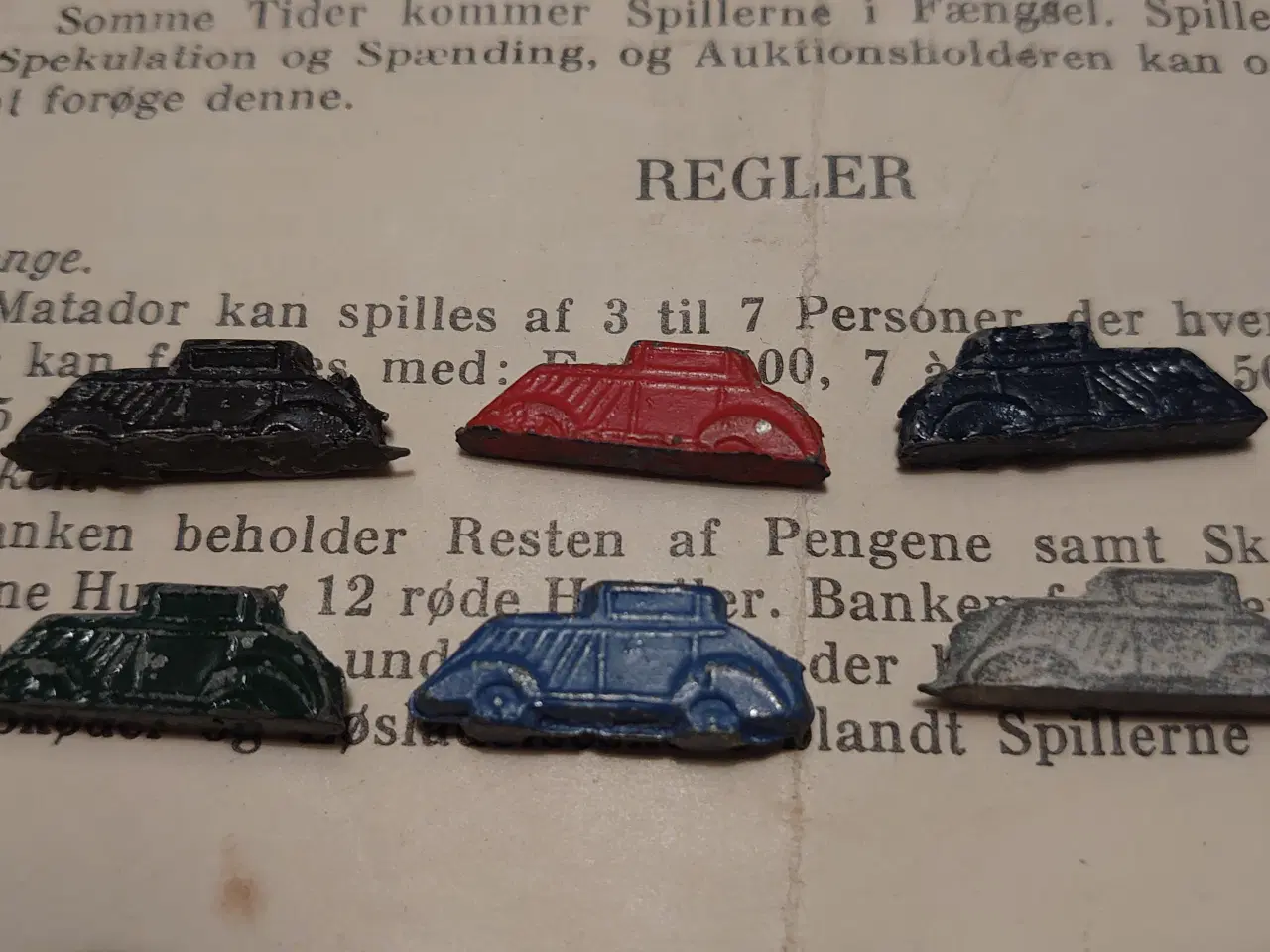 Billede 5 - Komplet matadorspil fra før 1948 m. metalbiler