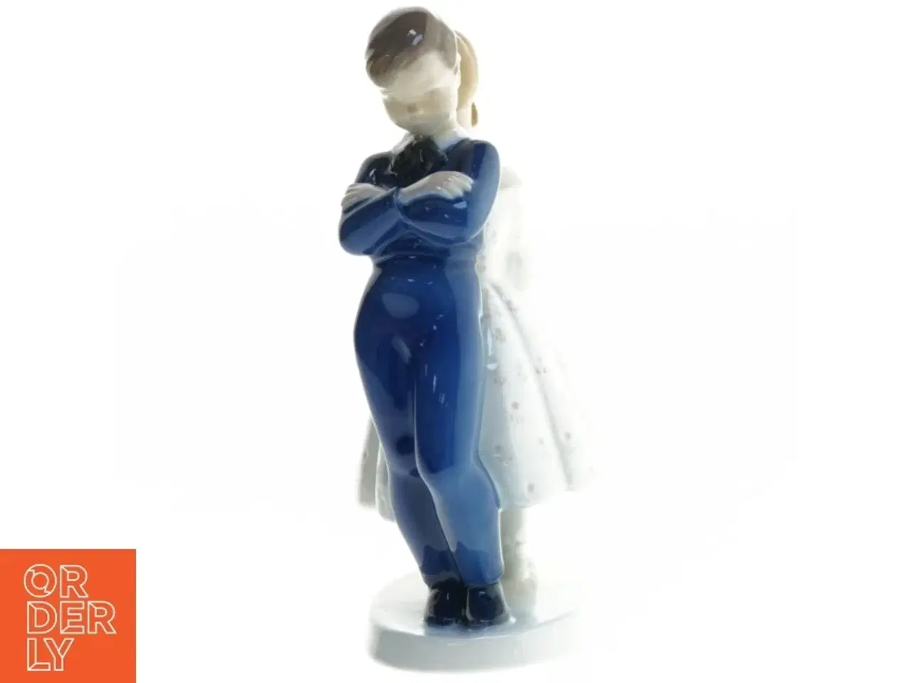 Billede 2 - Porcelænsfigur af dreng og pige fra B&G (str. 20 cm)