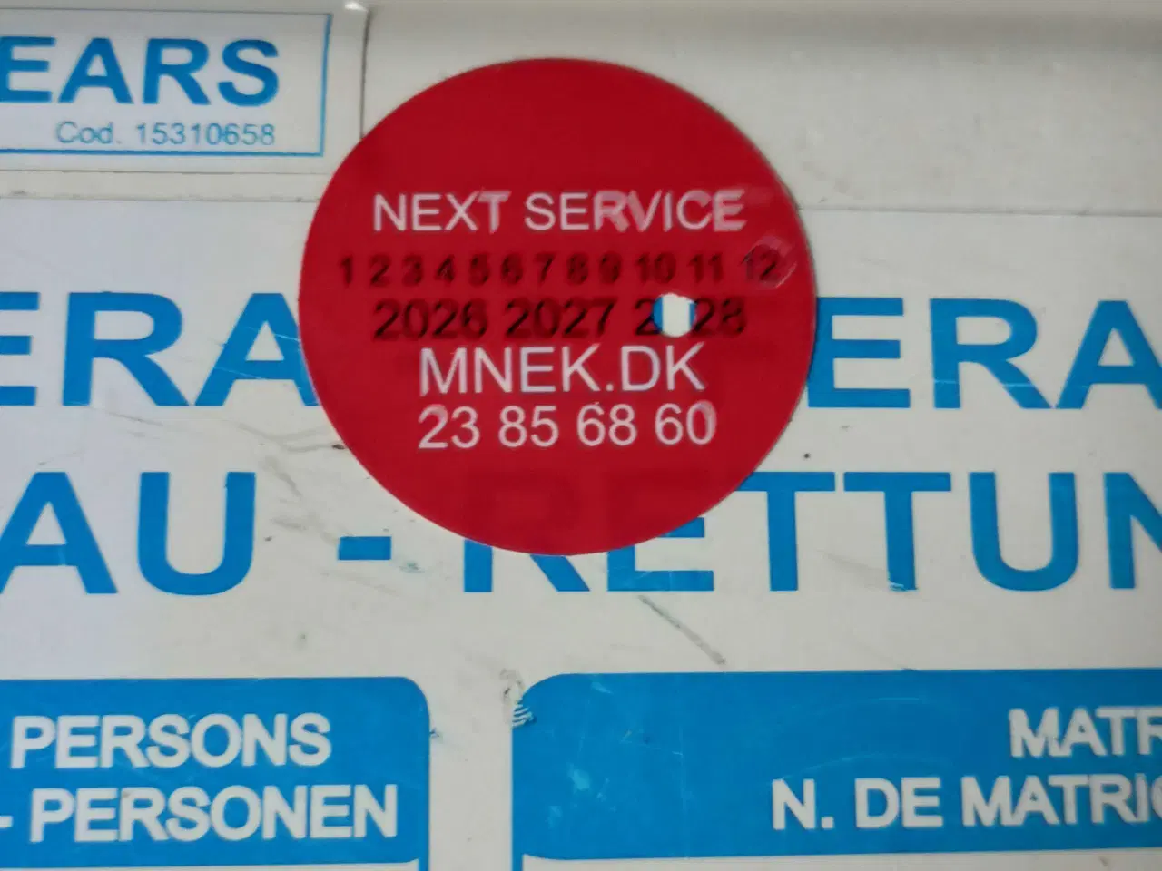 Billede 3 - 4 persons nysynet redningsflåde med top