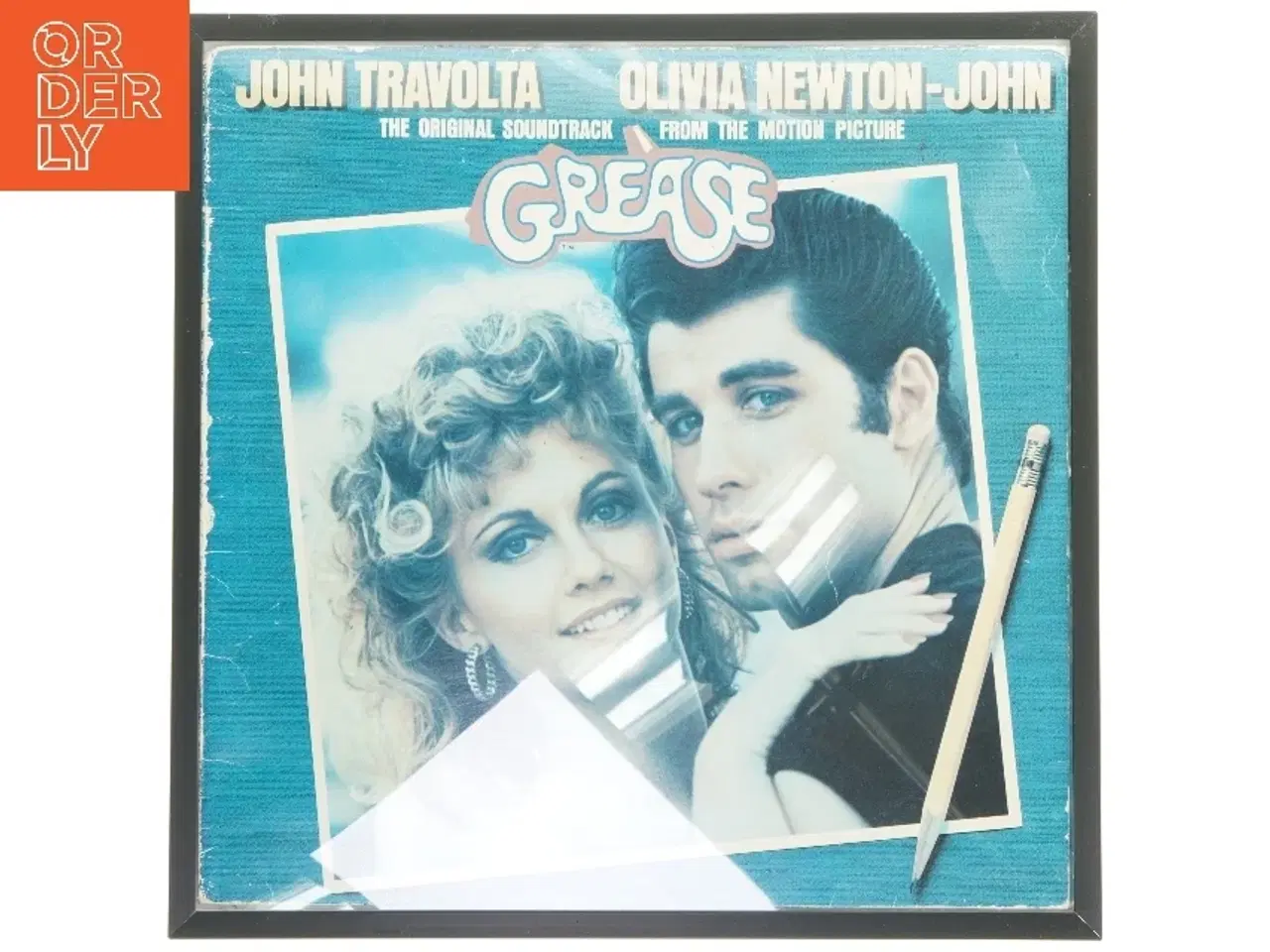 Billede 1 - Grease film plakat med ramme fra IKEA (str. 33,5x33,5 cm)
