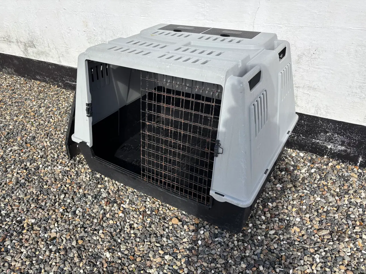 Billede 1 - Hunde transport kasse med skillerum