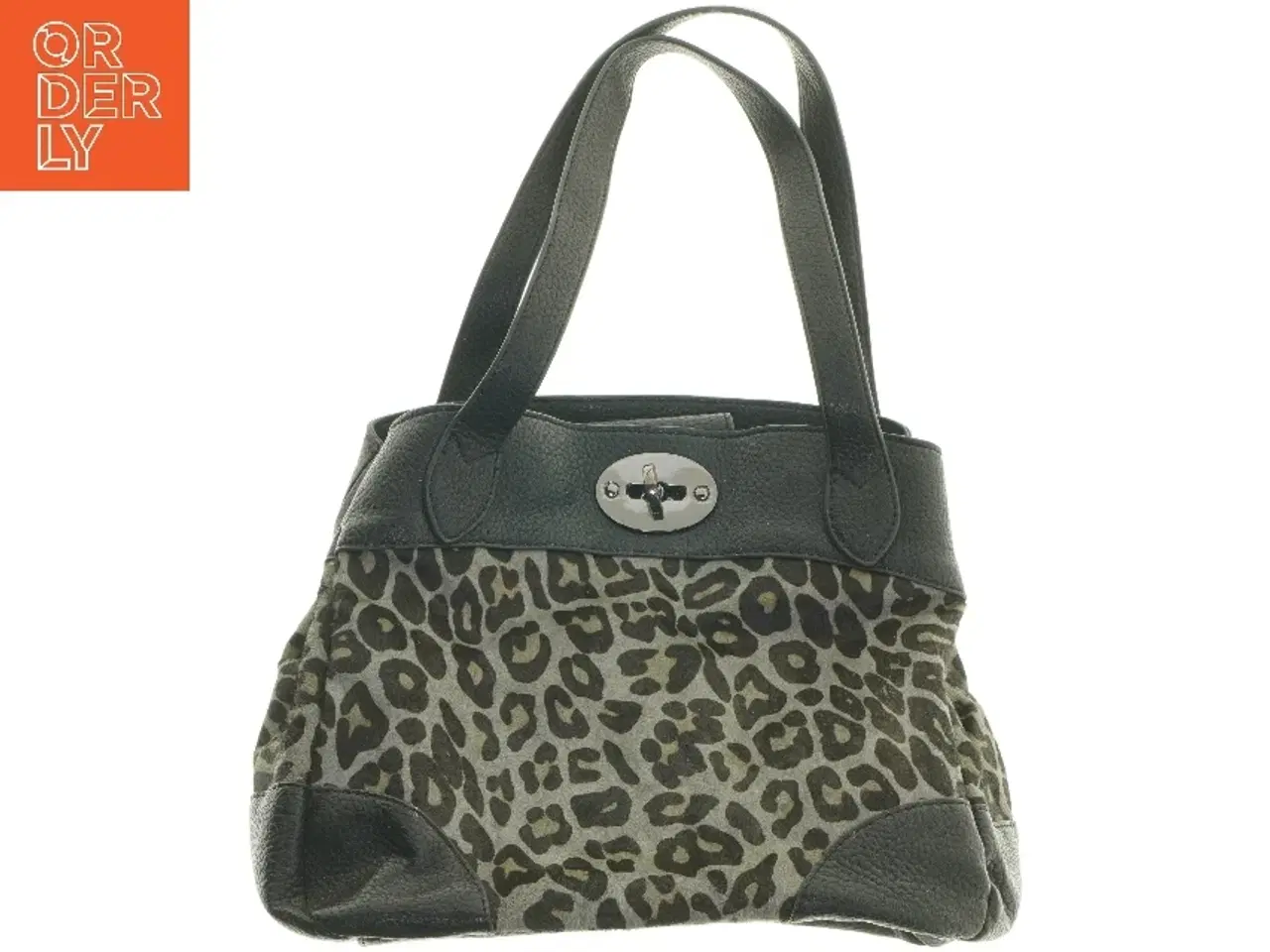 Billede 1 - Stor leopardmønstret taske (str. 30x25x18 cm)