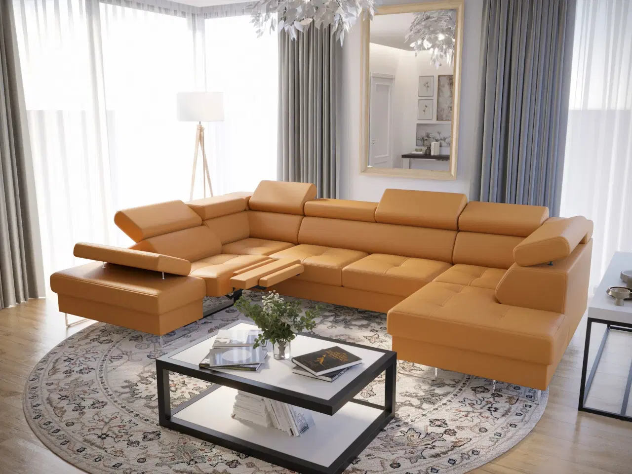 Billede 10 - GALAKSE MAX II RELAX HJØRNESOFA U 215x350x170