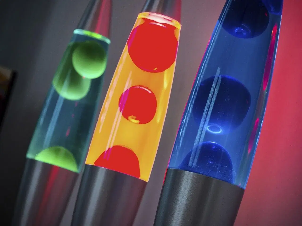 Billede 2 - Lava Lampe Magla - Blå bordlampe