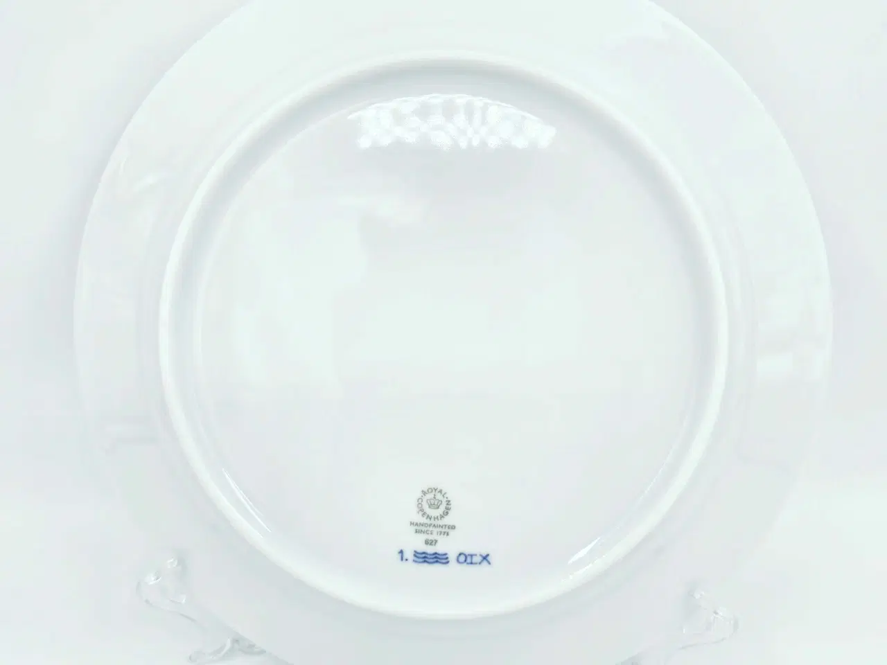 Billede 11 - Musselmalet Riflet Middagstallerken Porcelæn 